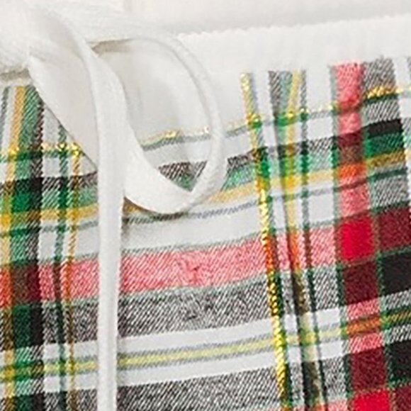 New: 16-18 XL Women's Flannel Plaid Sleep Jogger Pants w/Pockets - Picture 2 of 3